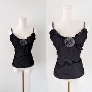 Sistes grey rosette camisole
